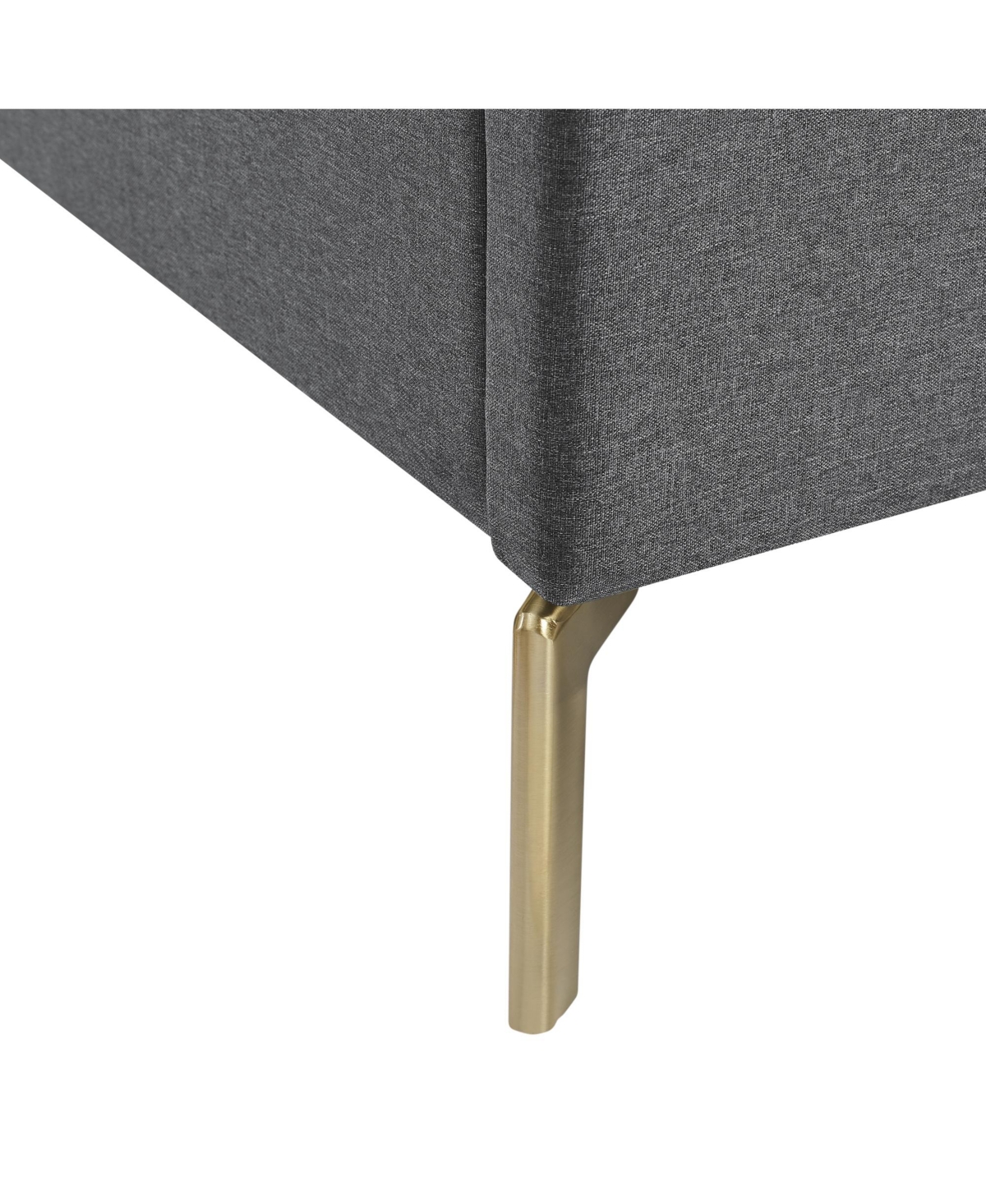 Inspired Home Kavion Linen Platform Bed Size