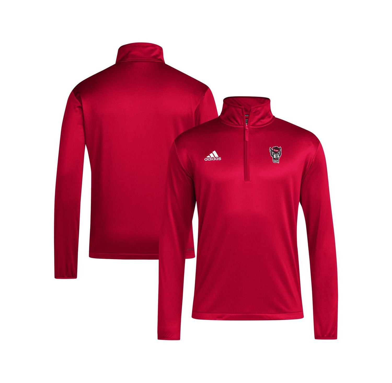 Men's Red NC State Wolfpack Coaches Sideline Quarter-Zip Top