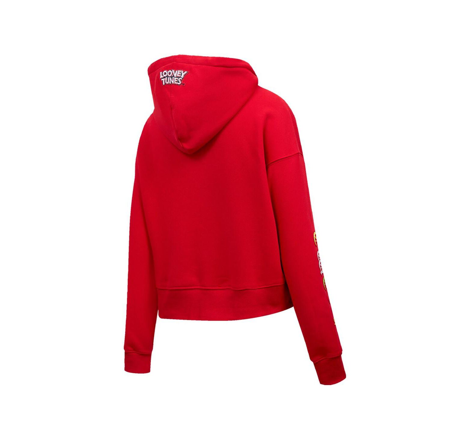 Women's Looney Tunes Tweety Bird Cropped Pullover Hoodie