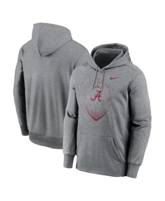 Nike Men s Heather Gray Alabama Crimson Tide Football Icon Performance Fleece Pullover Hoodie Macy s