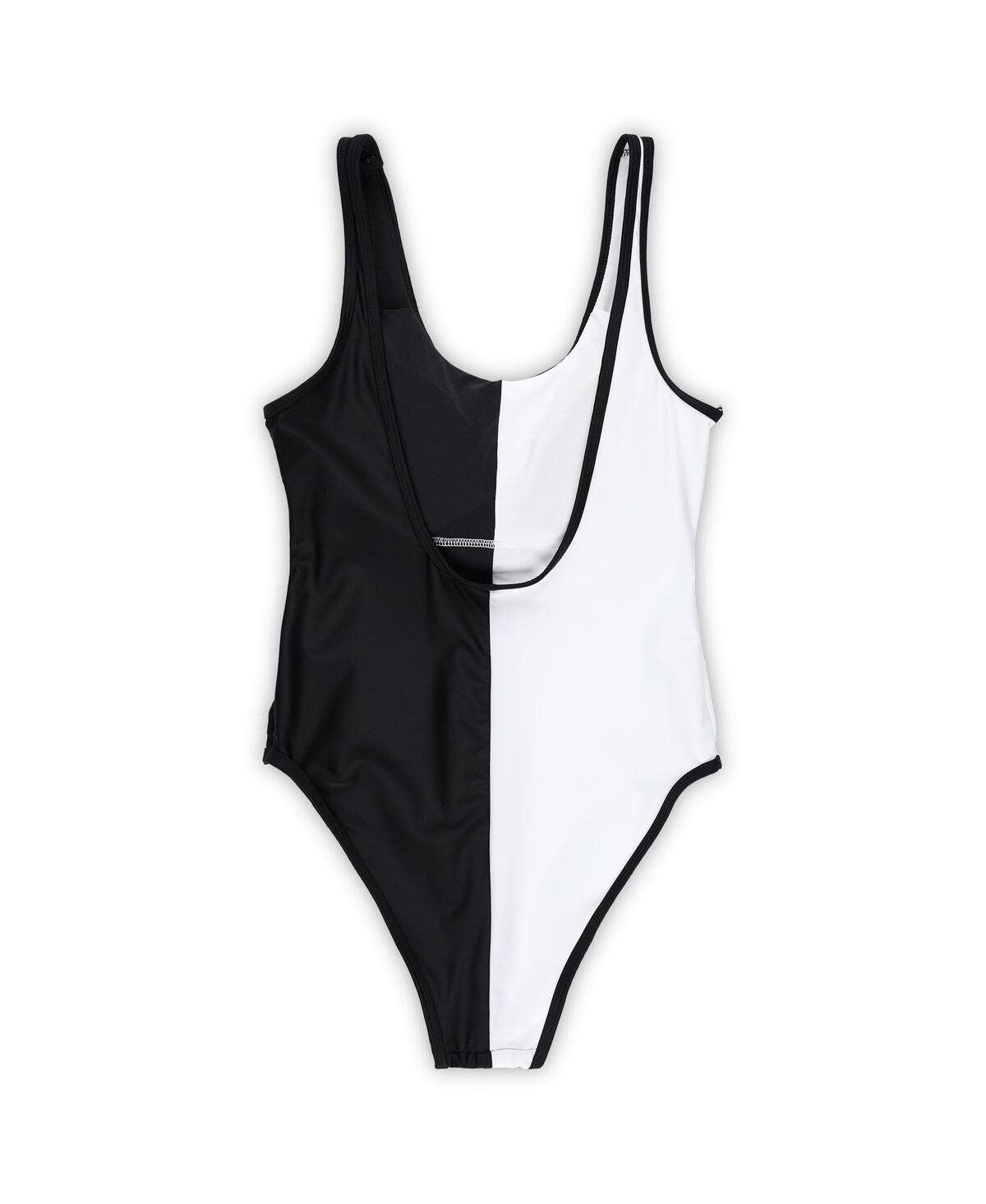 Shop G-iii 4her By Carl Banks Women's Black/white Minnesota Vikings Last Stand One-piece Swimsuit