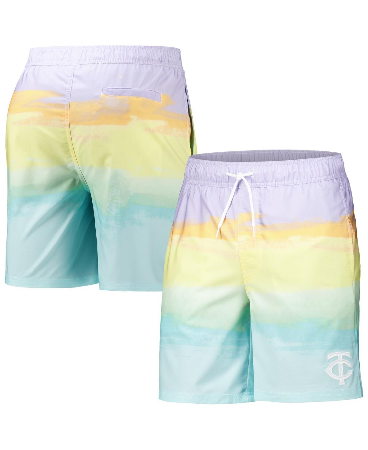 G-III SPORTS BY CARL BANKS MEN'S MINNESOTA TWINS PERFECT GAME VOLLEY BOARD SHORTS 