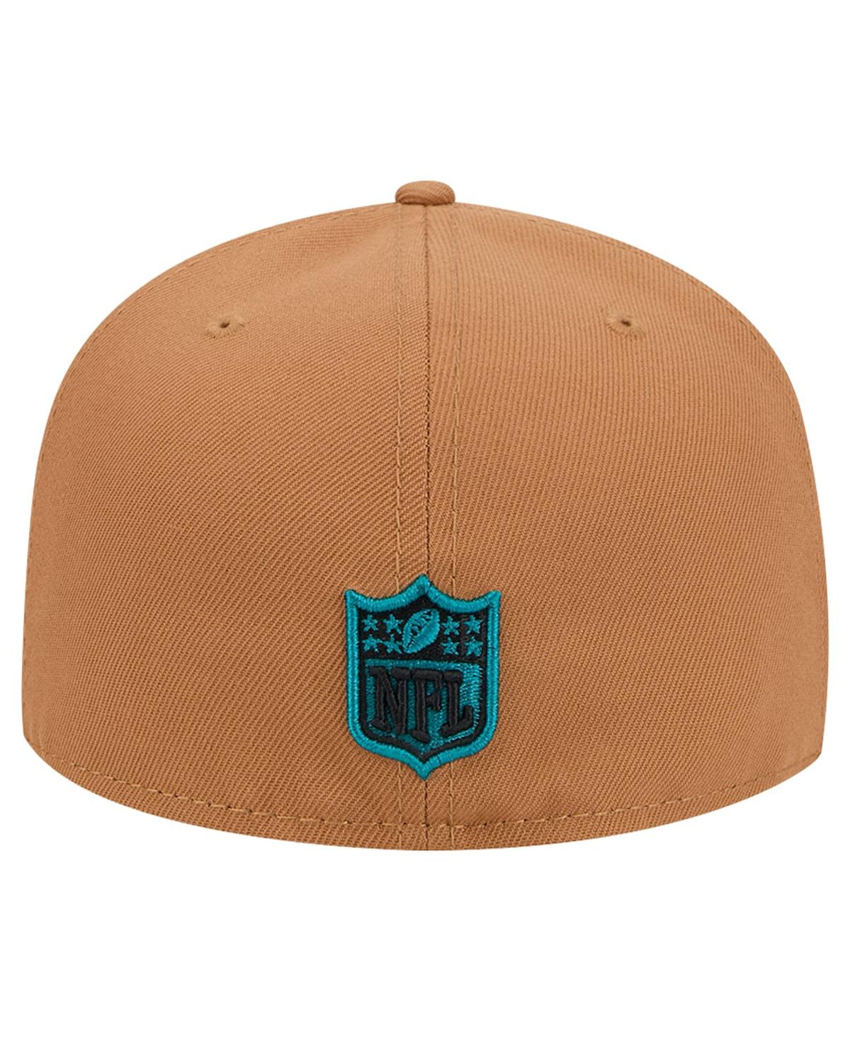New Era Men'sJacksonville Jaguars Color Pack 59FIFTY Fitted Hat with Side Patch - Tan