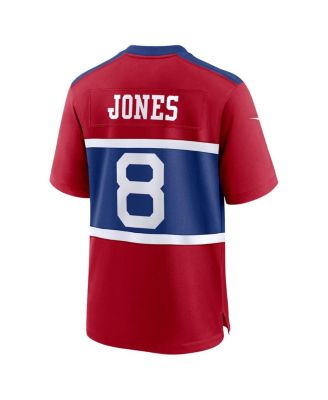 Men's Daniel Jones Century Red New York Giants Alternate Player Game Jersey
