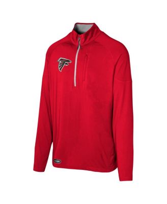Men's Red Atlanta Falcons Grind Iron Quarter-Zip Top