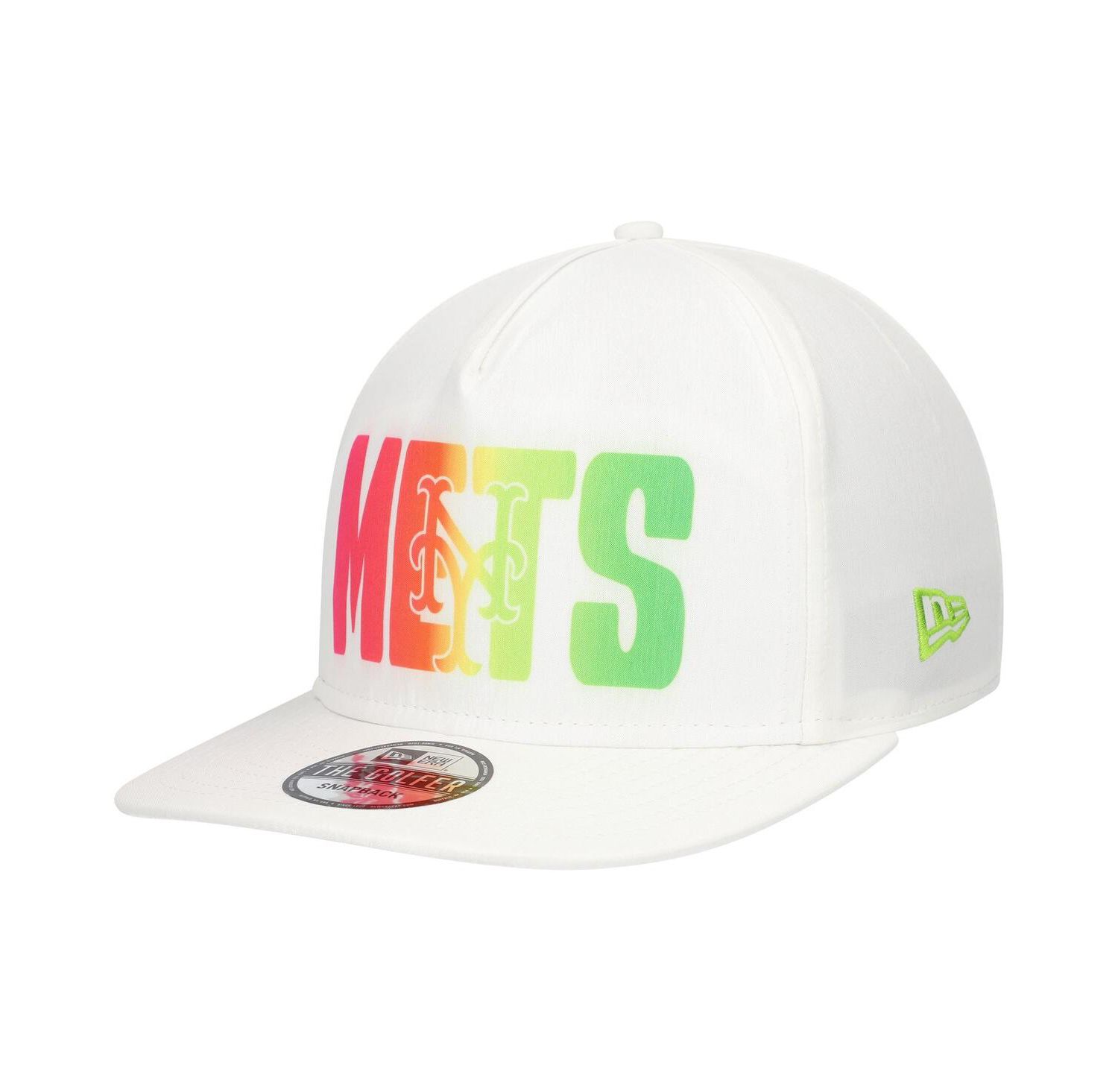 Men's White New York Mets Spring Spectrum Golfer Snapback Hat