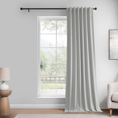 Abstract Lounge Embossed Velvet Room Darkening Curtain