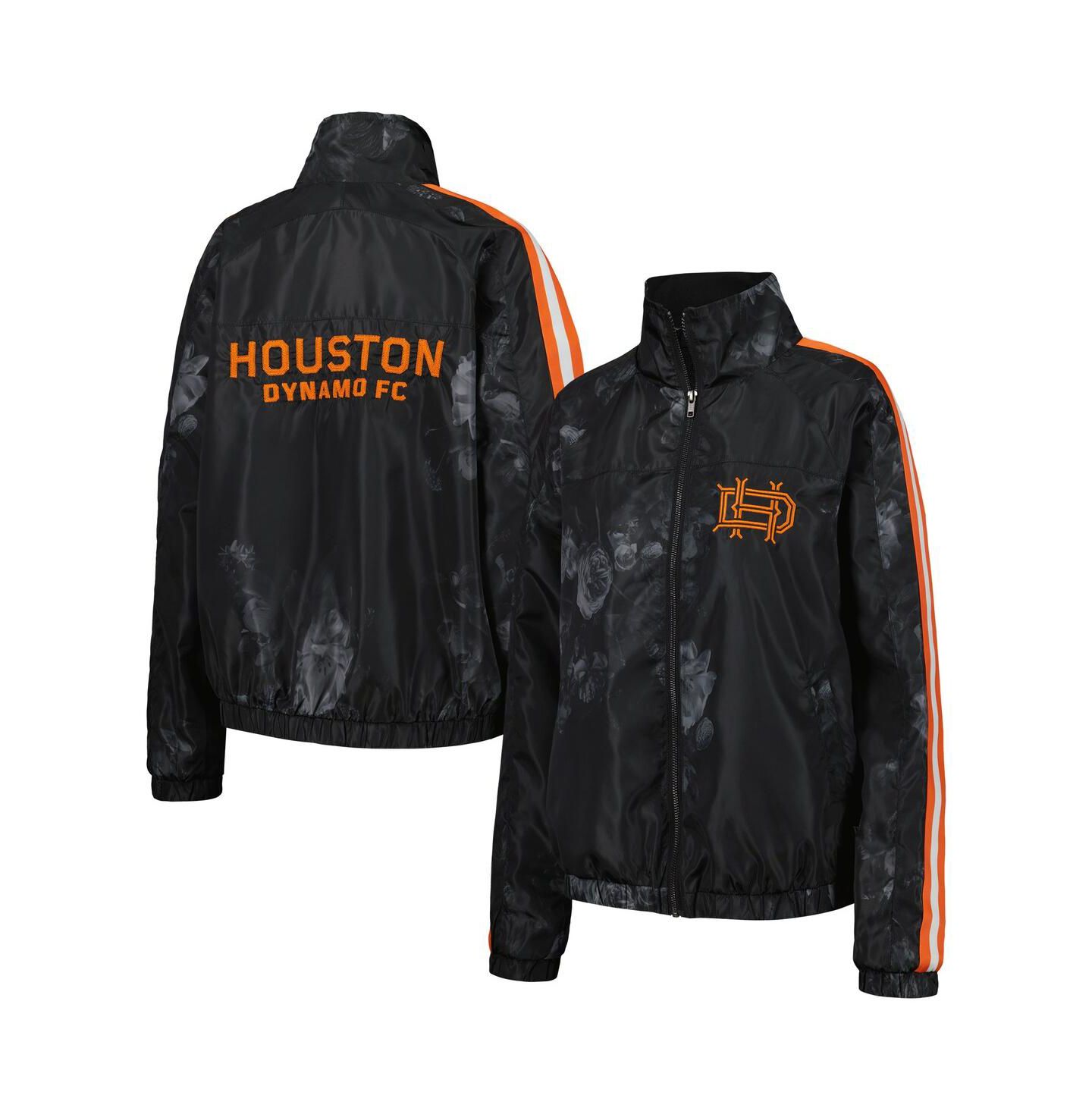 Женская куртка The Wild Collective Black Houston Dynamo FC Full-Zip Track Jacket — фото 1