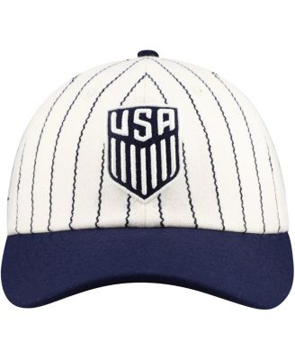 Men's and Women's White/Navy USMNT Yankee Adjustable Hat