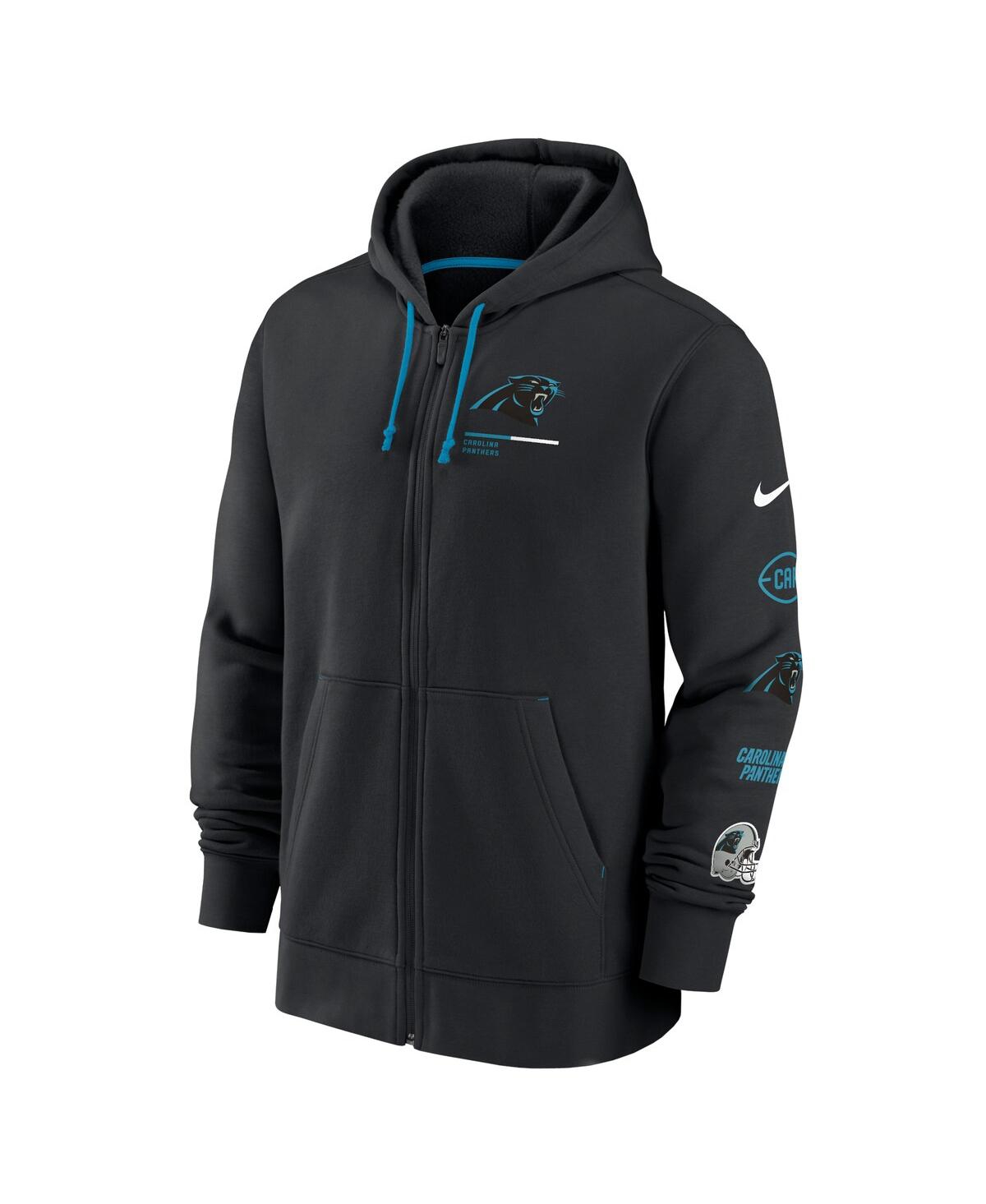 Nike Men'sCarolina Panthers Surrey Full-Zip Hoodie - Black