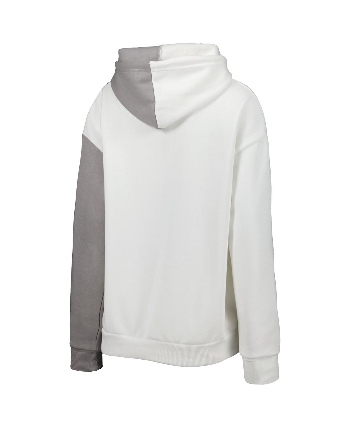 Shop Gameday Couture Women's Gray/white Clemson Tigers Split Pullover Hoodie In White,gray