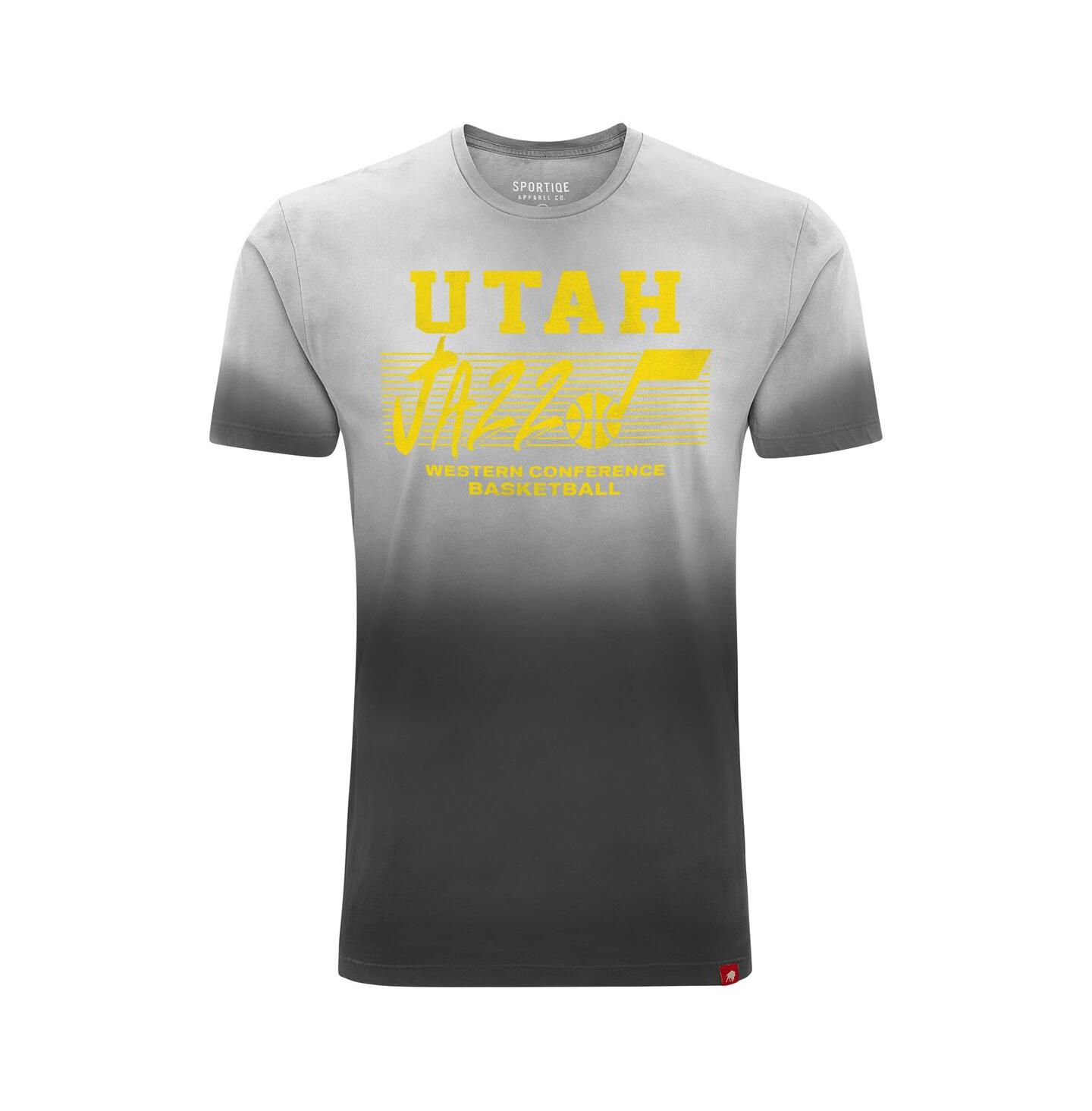 Футболка Sportiqe Black Utah Jazz Bingham Sun-Fade — фото 2