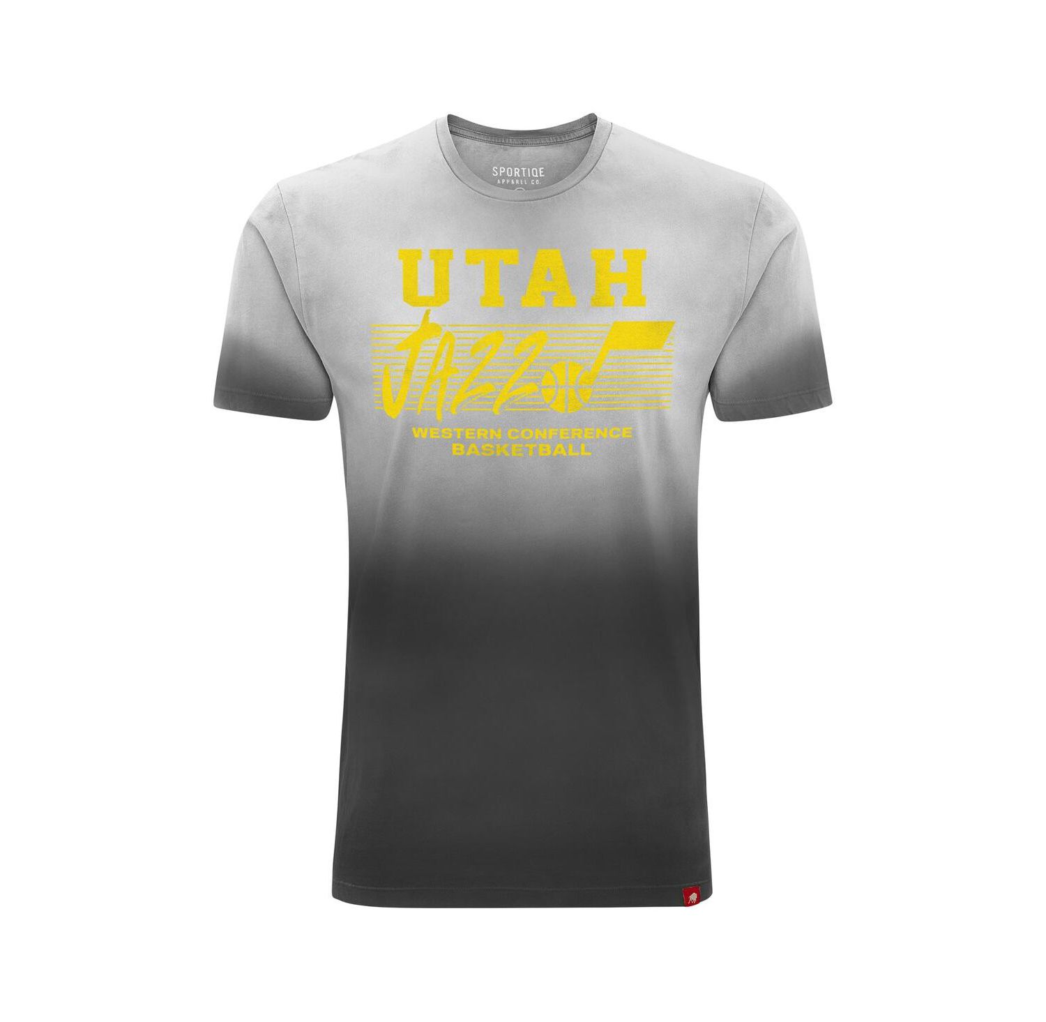 Men's and Women's Black Utah Jazz Bingham Sun-Fade T-Shirt