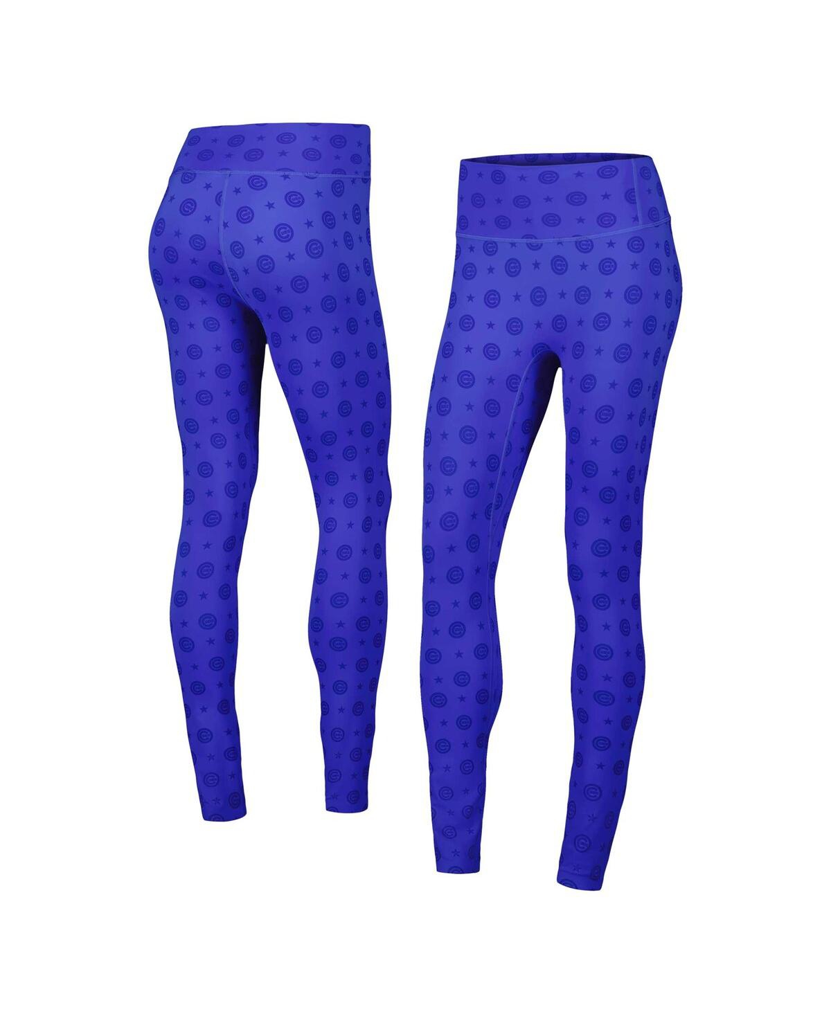 Women's Royal Chicago Cubs Tonal Leggings - Royal