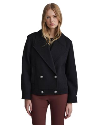 NVLT Women s Textured Wool Retro Pea Coat Macy s