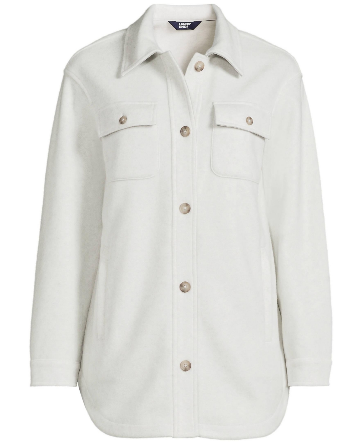 Lands' End Women's Luxe Fleece Shirt Jacket