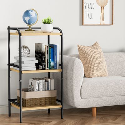 3-Tier Storage Rack Bookshelf Shelves for Living Room, Bathroom, Balcony, Kitchen
