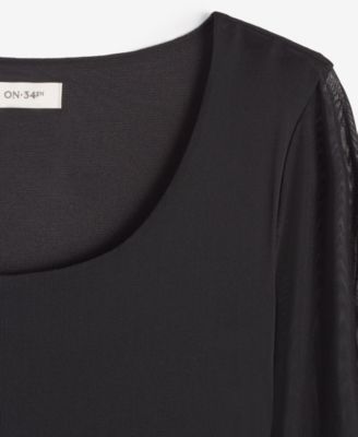 Women's Mesh Midi Dress, Created for Macy's