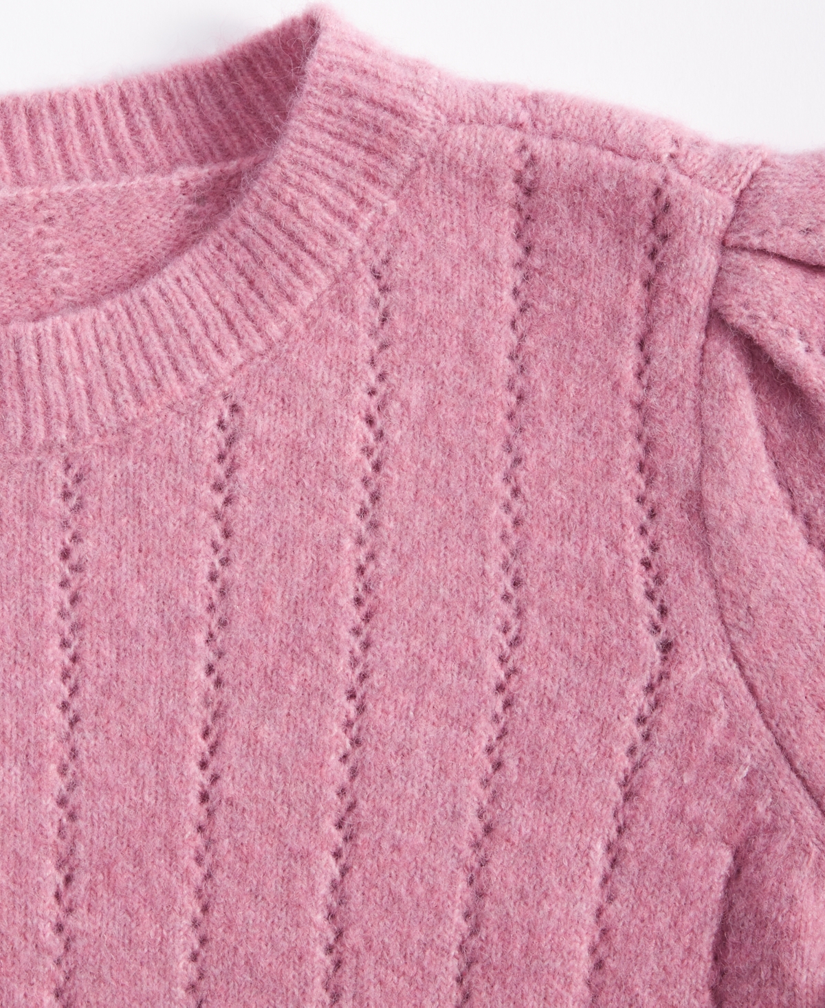 ON 34TH WOMEN'S POINTELLE CREWNECK PULLOVER SWEATER, CREATED FOR MACY'S 
