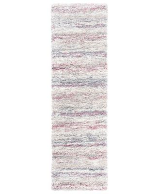 Fontana Shag FNT842B 2'3"x8' Runner Area Rug