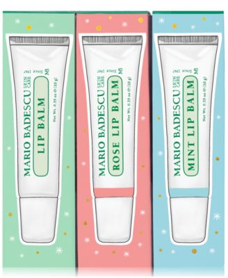 【国内希少】マリオバデスク MARIO BADESCU リップバーム 3本セット Mario Badescu 3-Pc. Lip Balm Set - Macy's