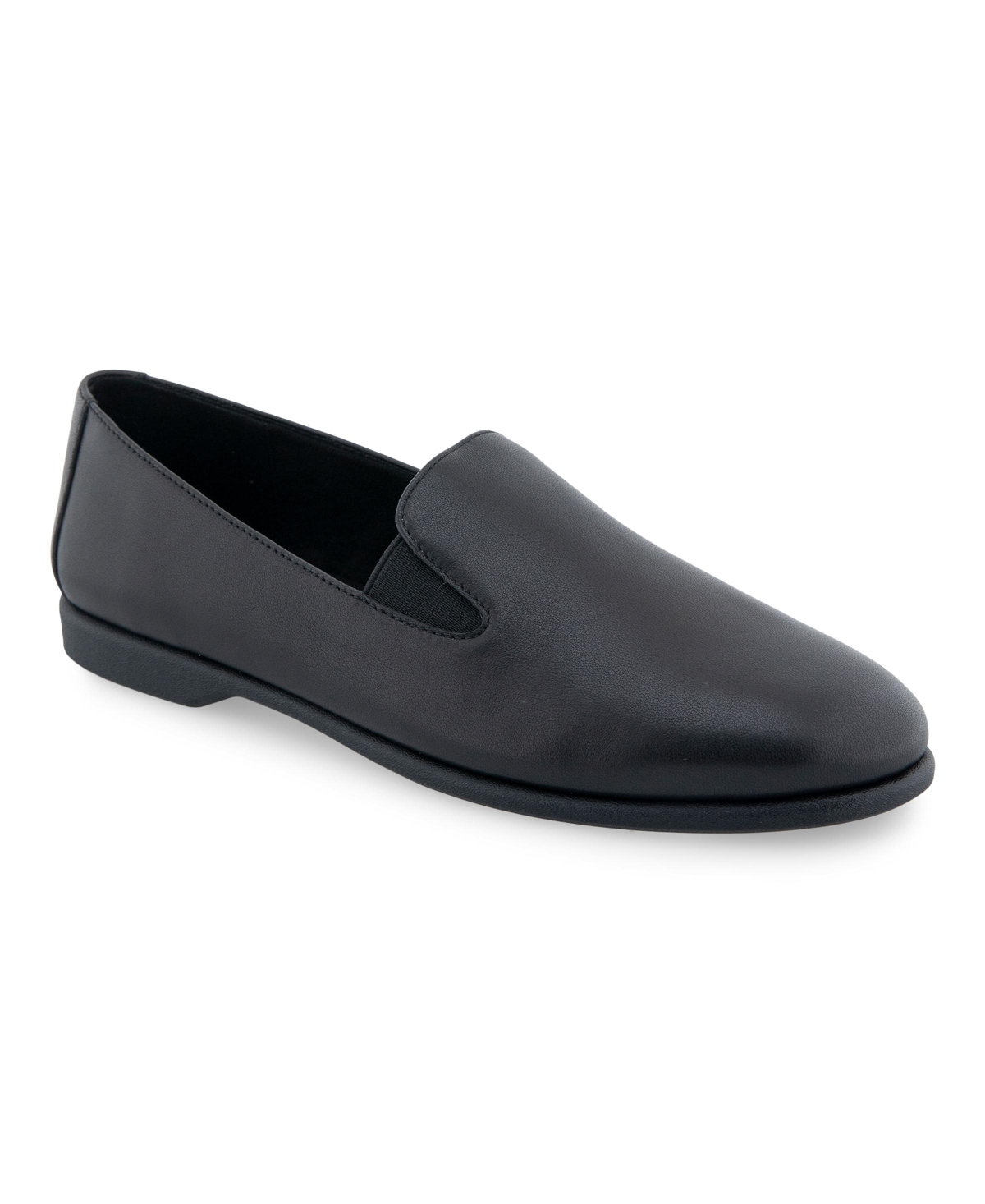 AEROSOLES WOMEN'S NUIT ALMOND TOE LOAFERS 