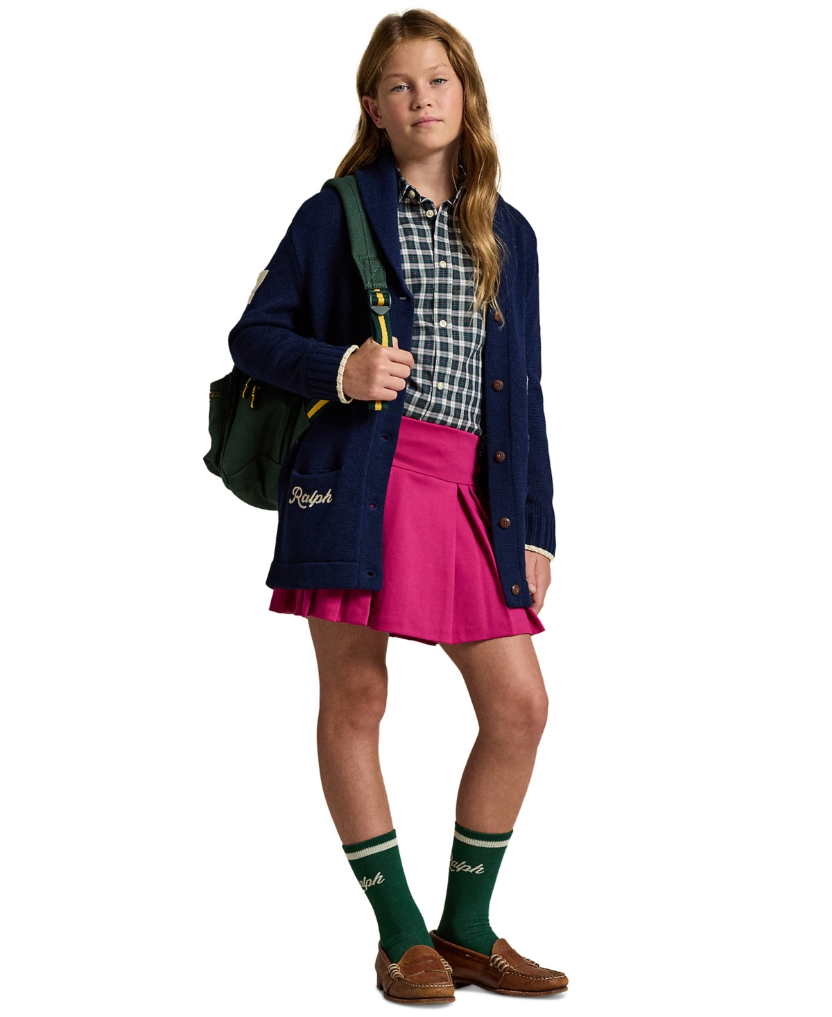 Polo Ralph Lauren Big Girls Pleated Ponte Skort