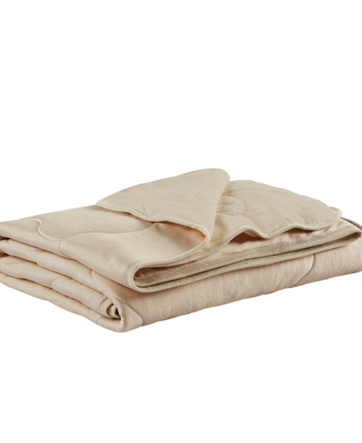 Sharper Image Cooling Touch Down Alternative Throw, 50" X 60" In Tan