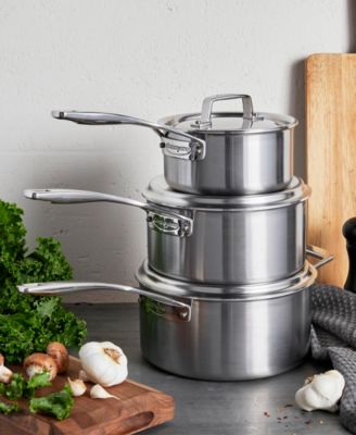 Essential 5 Stainless Steel 1.5 Qt. 2-Piece Saucepan with Lid