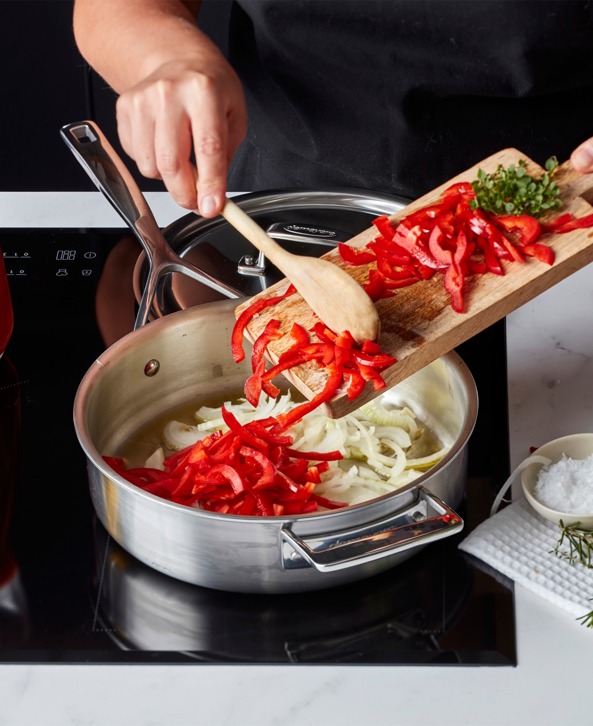 Shop Demeyere Essential 5 Stainless Steel 2-piece Saute Pan With Lid In Silver