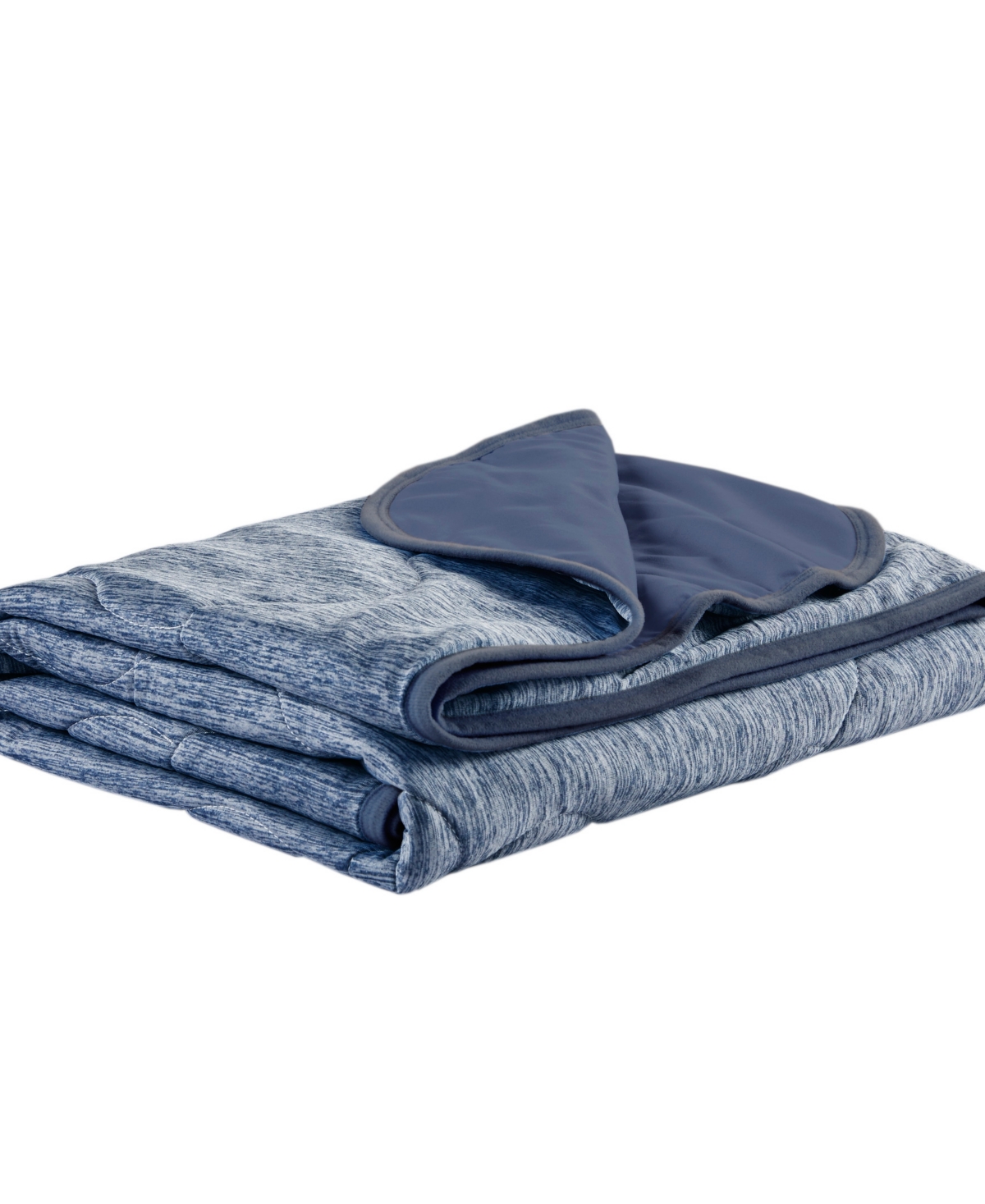 Sharper Image Cooling Touch Down Alternative Throw, 50" X 60" In Navy
