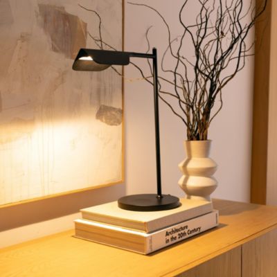 Leaf 16" Industrial LED Desk Lamp with Wireless Charging Pad
