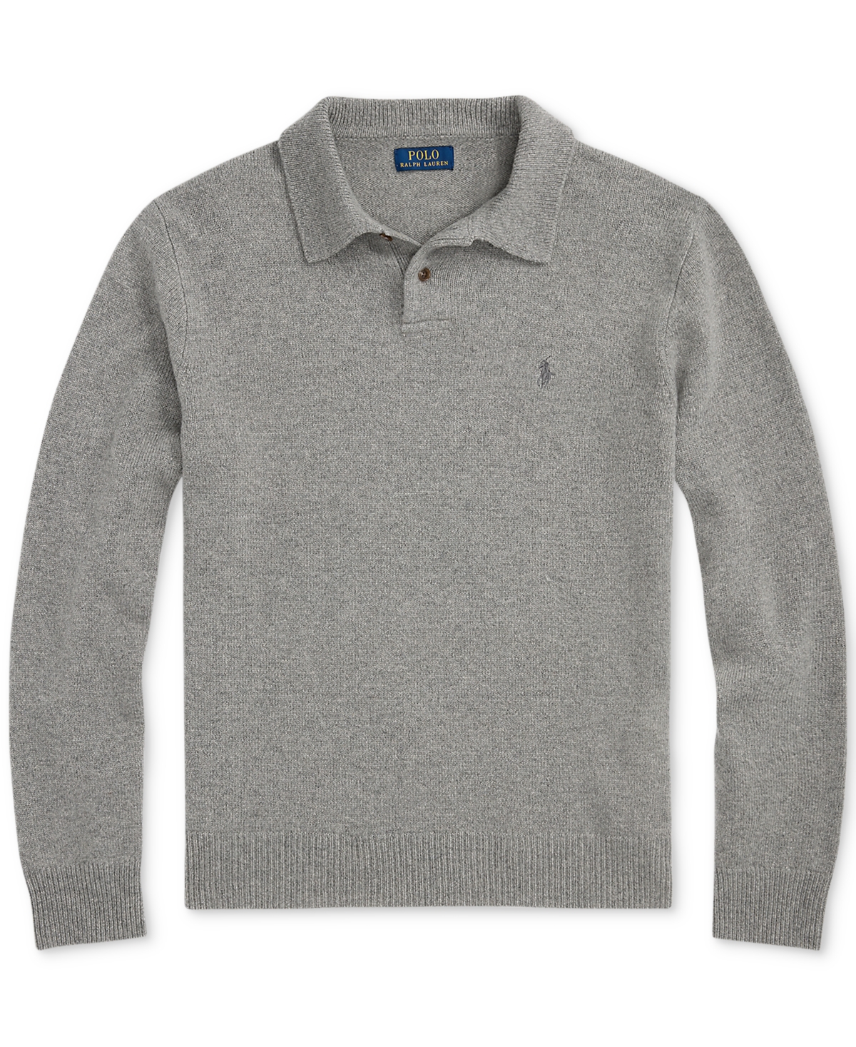 Polo Ralph Lauren Men's Wool-Cashmere Polo-Collar Sweater