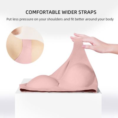 Maternity Seamless Nursing Bra with Ultra-Soft Stretch and Light Support