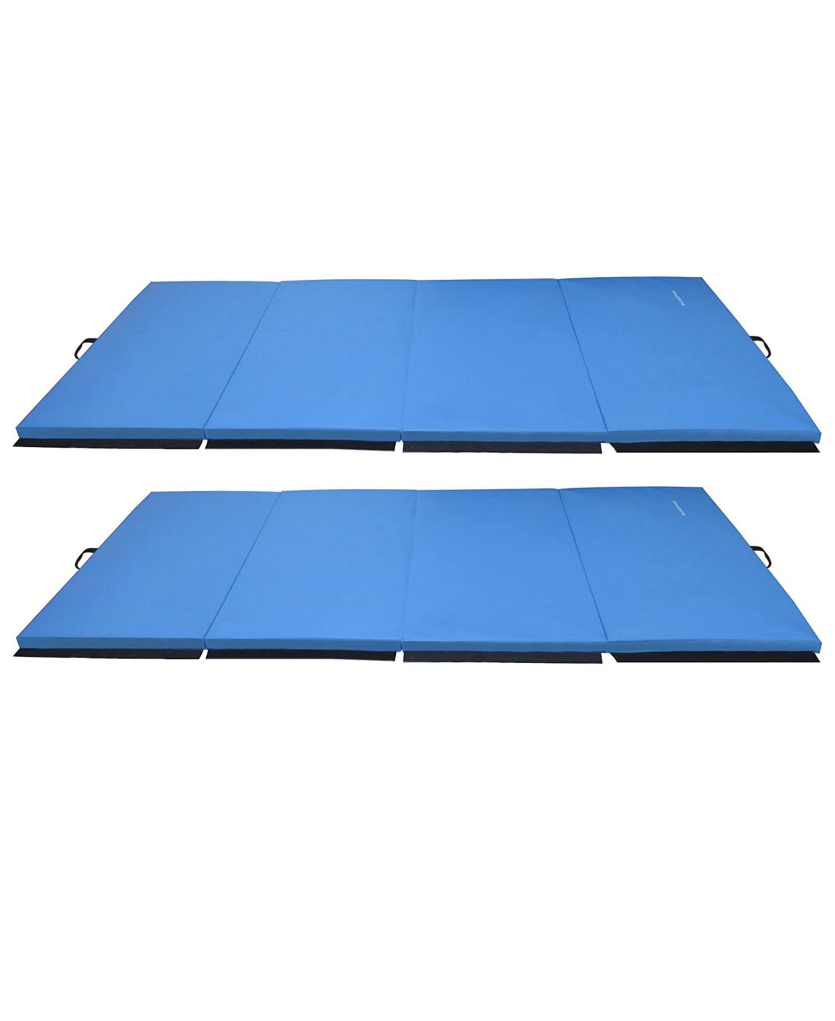 120x48in All Purpose Folding Gymnastics Mat, Blue (2 Pack) - Blue