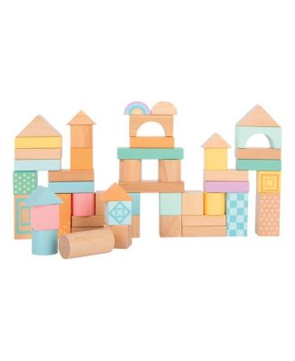 Small Foot Pastel Wooden Building Blocks - 50 Pieces - Macy's