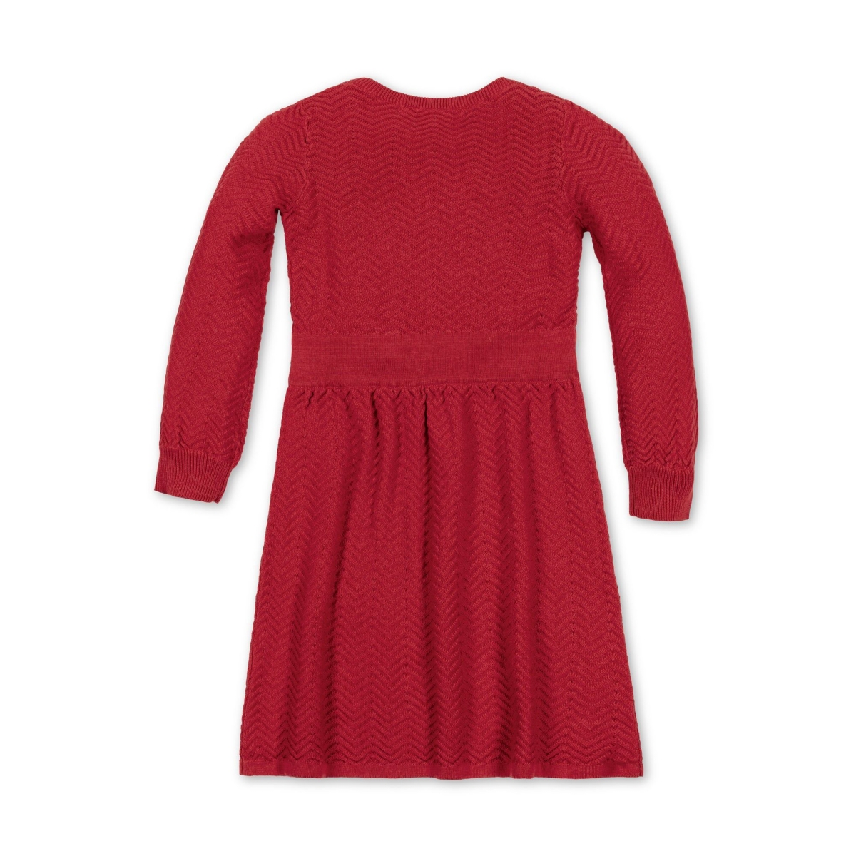 Hope & Henry Baby Girls Organic Long Sleeve Balloon Sleeve Sweater Dress