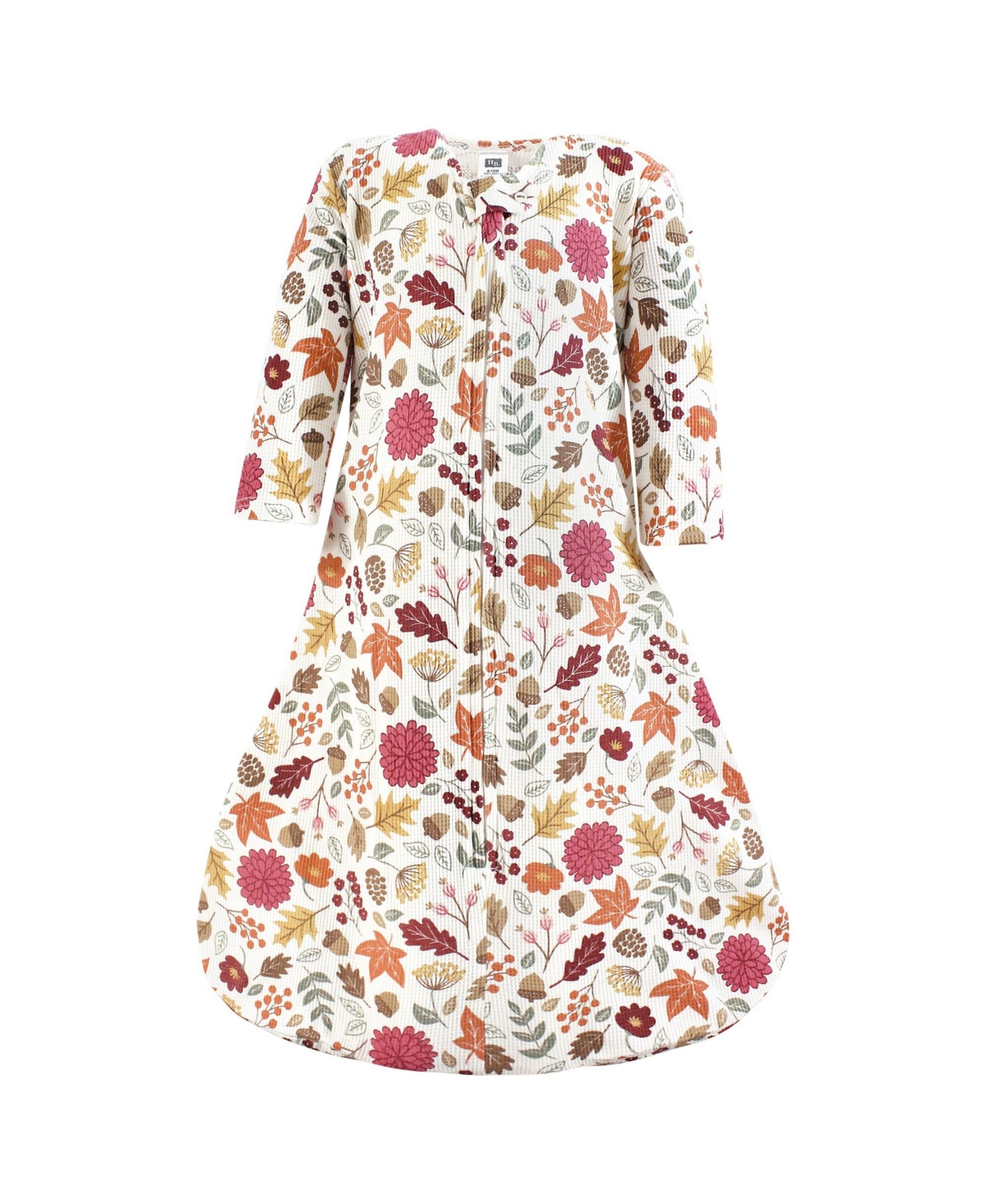 Hudson Baby Girls Thermal Long Sleeve Sleeping Bag 2pk, Acorn Botanical, 18-24 Months