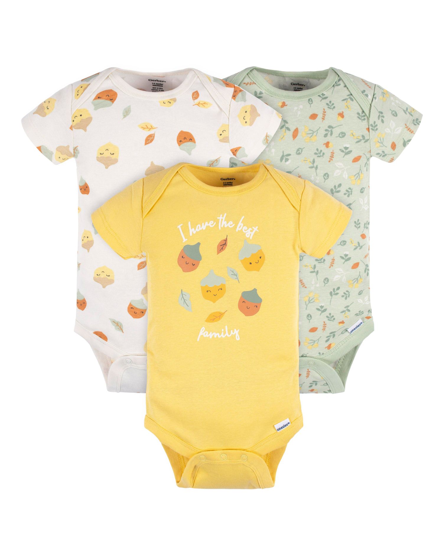 Baby Girls Essentials 12-Piece Layette Bundle, Acorns