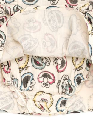 Baby Girls Cotton Gauze Matching Family Short Overalls