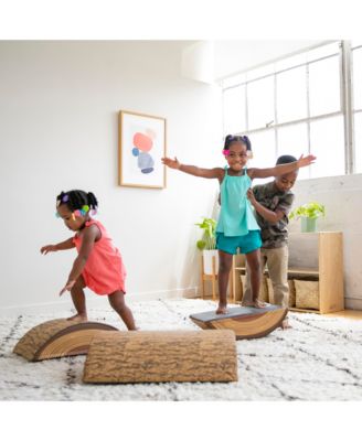 SoftZone Tree Log Climber Set, Chocolate, 3-Piece