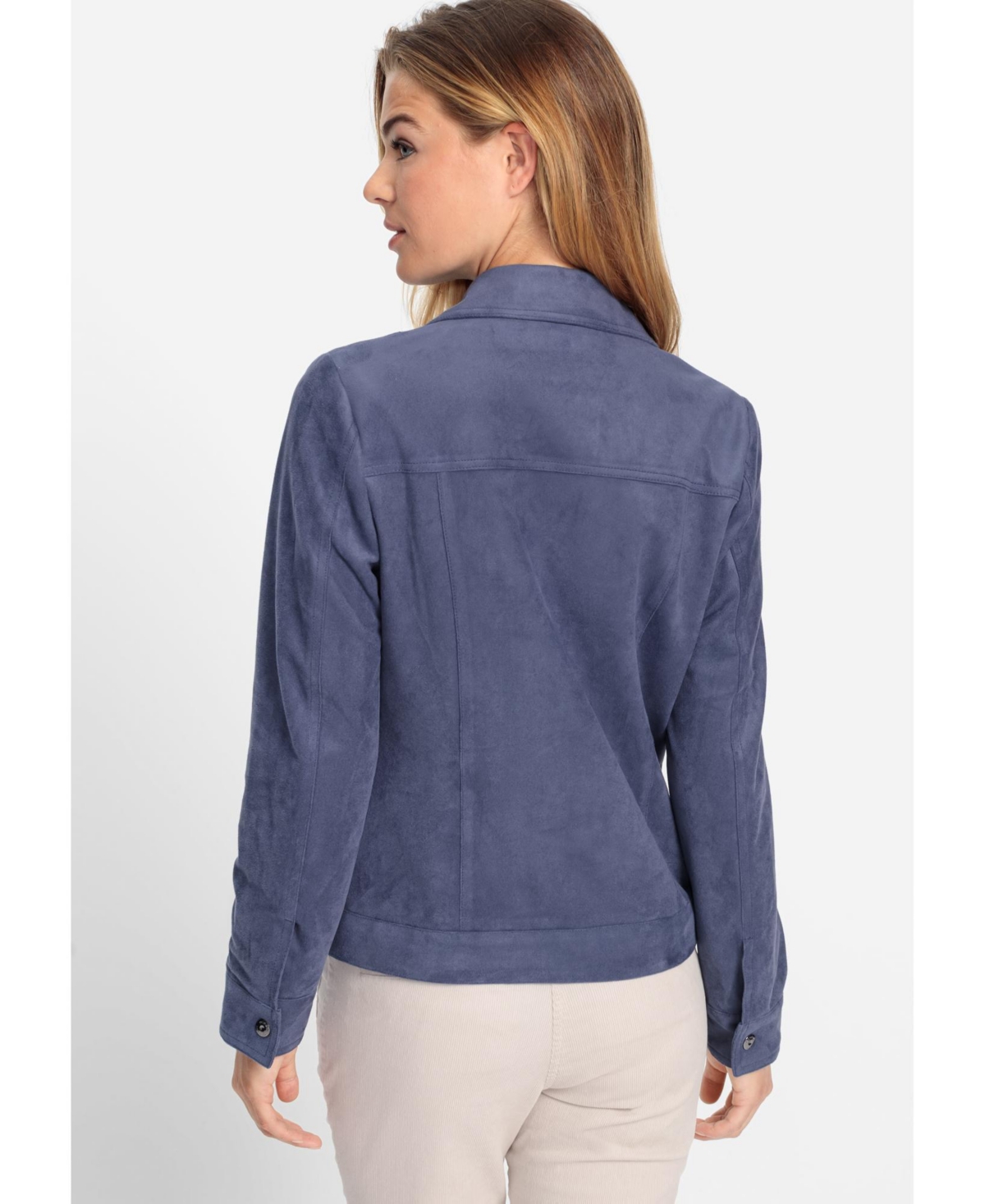 Olsen Women's Faux Suede Biker Jacket