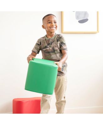 SoftZone Toddler Modular Stool Set, Earthtone, 6-Piece