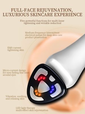 RF 5 In 1 EMS Micro Current LED Light Beauty Device