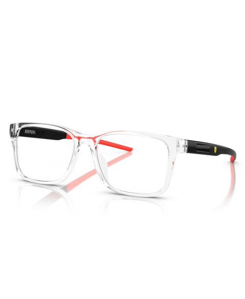 Мужские очки Scuderia Ferrari Man Square Plastic FZ8010U Eyeglasses, цвет: Прозрачный