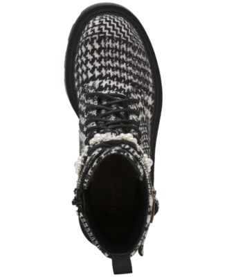 Women's Heathr Embellished Lug Sole Combat Booties