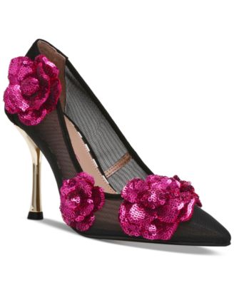 Betsey Johnson - Women's Rossa Rosette Embellished Stiletto Pumps