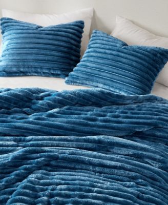 Avril Fluffy Ribbed Plush 2-Pc. Comforter Set, Twin/Twin XL