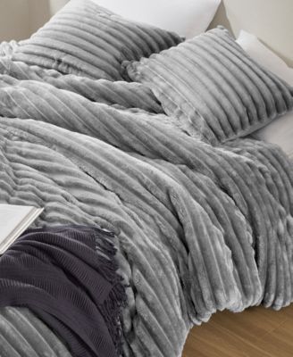 Avril Fluffy Ribbed Plush 2-Pc. Comforter Set, Twin/Twin XL