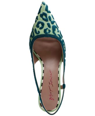 Women's Nahla Pointed-Toe Slingback Kitten-Heel Pumps